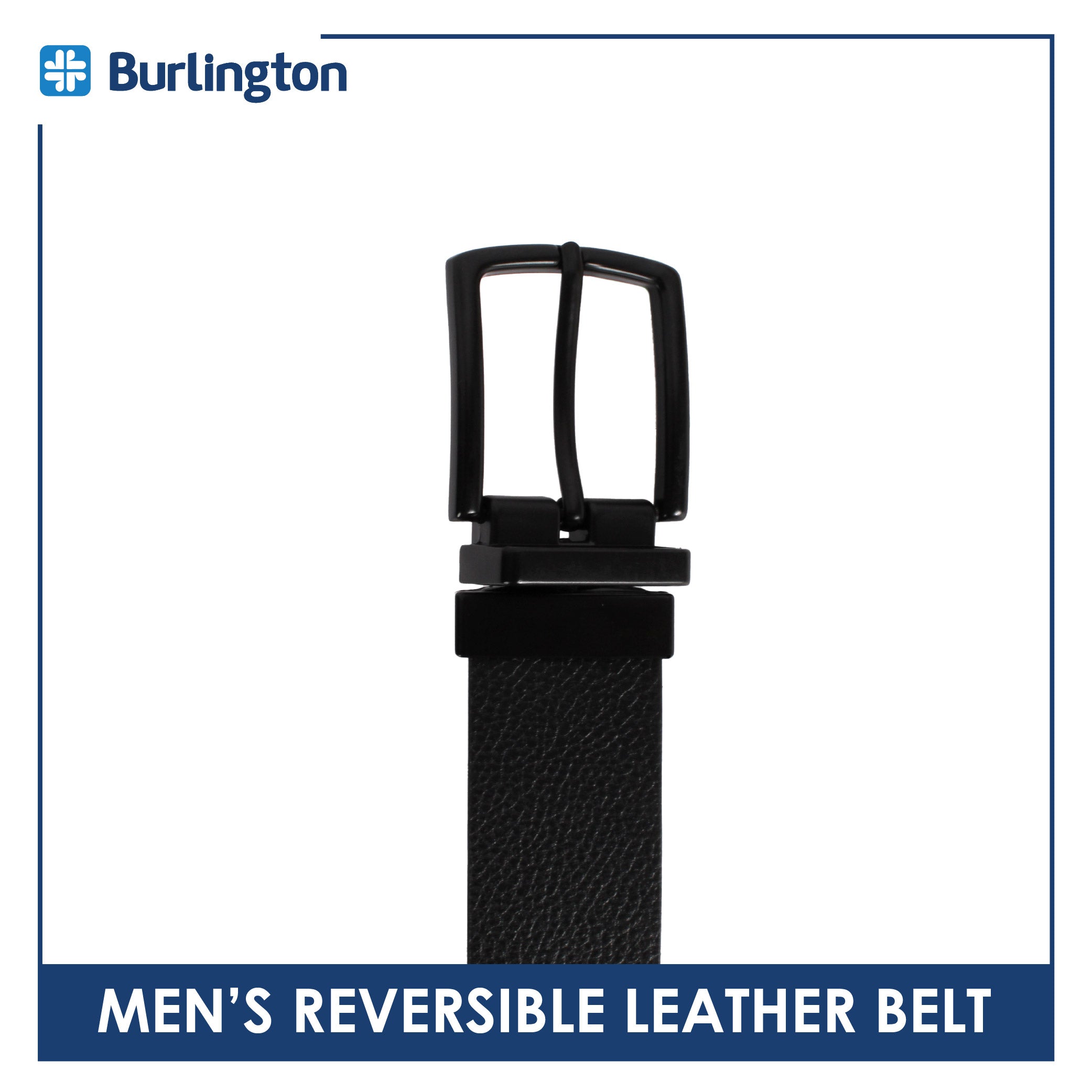 Burlington Men's Reversible Genuine Leather Belt 1 piece JMLR615