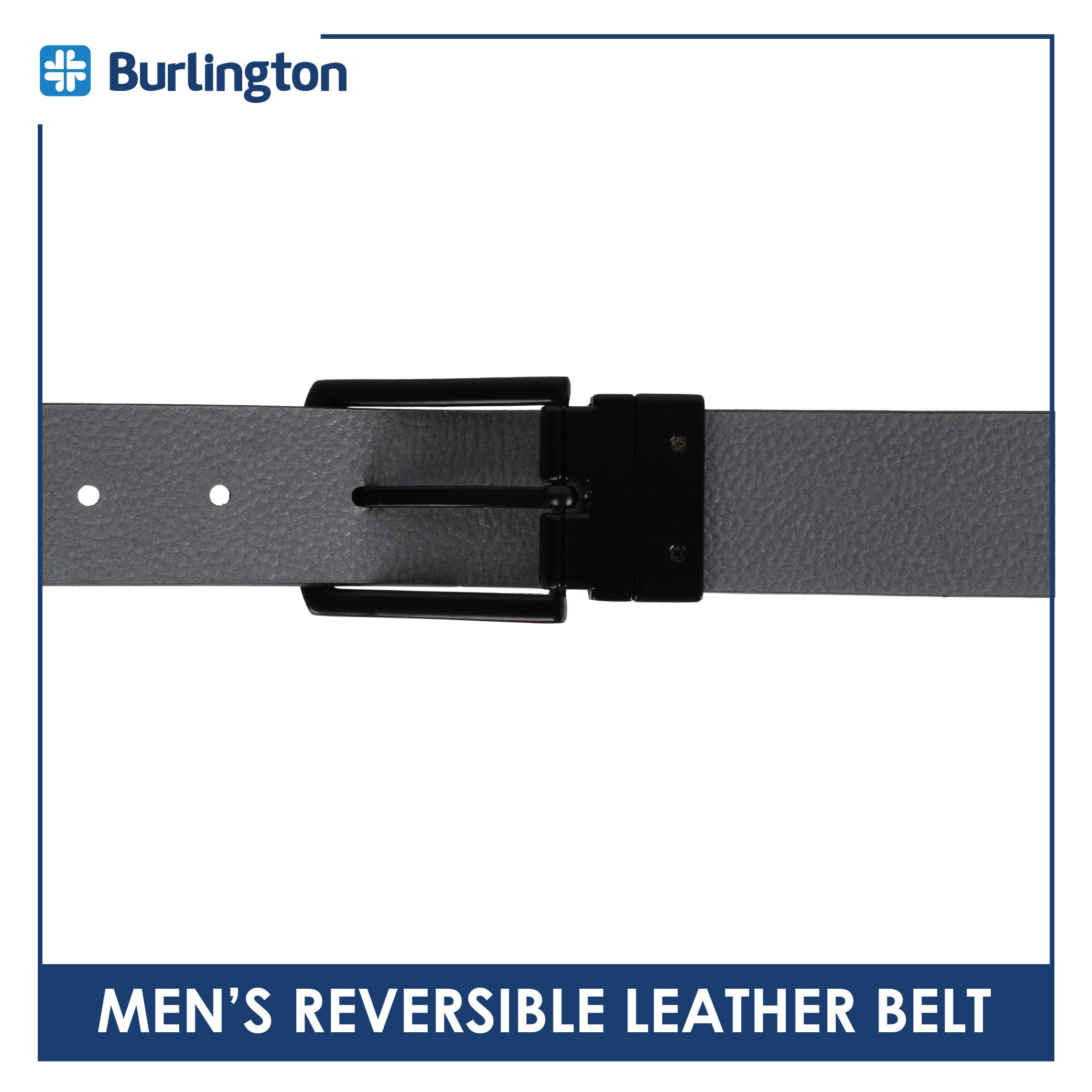 Burlington Men's Reversible Genuine Leather Belt 1 piece JMLR615