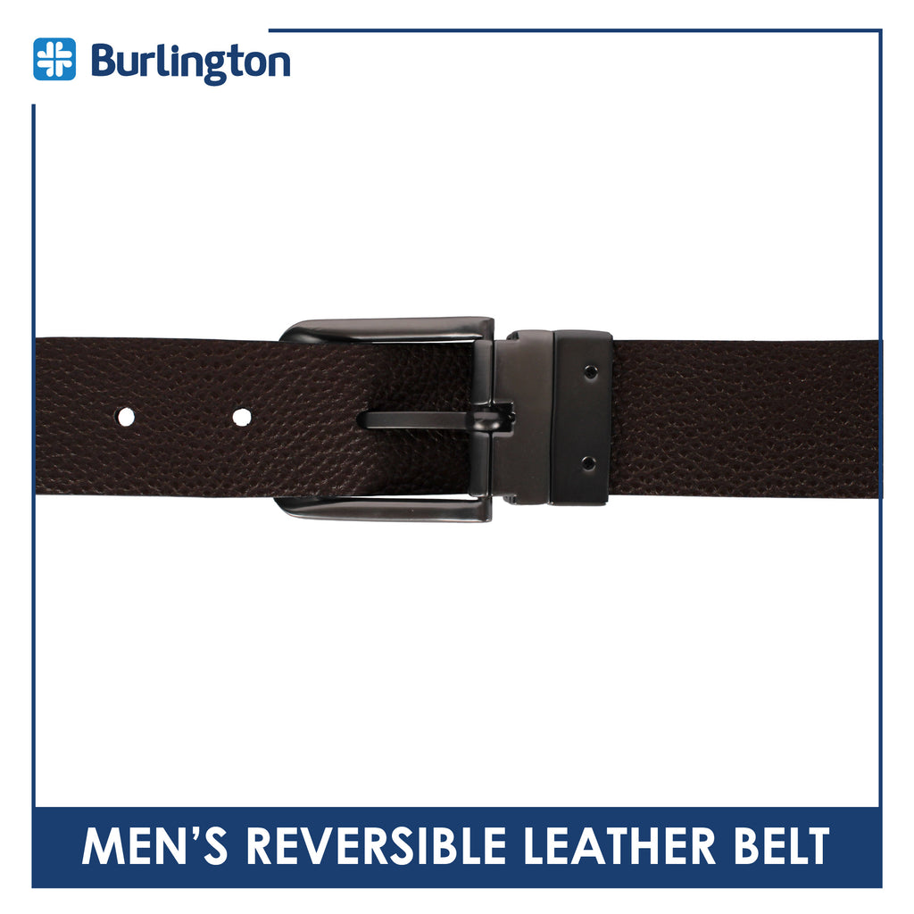 Burlington Men's Reversible Genuine Leather Belt 1 piece JMLR616