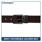 Burlington Men's Reversible Genuine Leather Belt 1 piece JMLR616