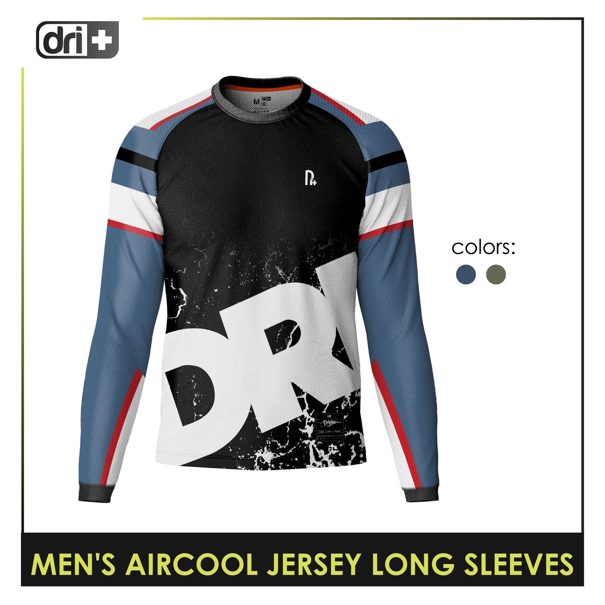 Dri Plus Men's Aircool Jersey Long Sleeves 1 piece DMSSJR532