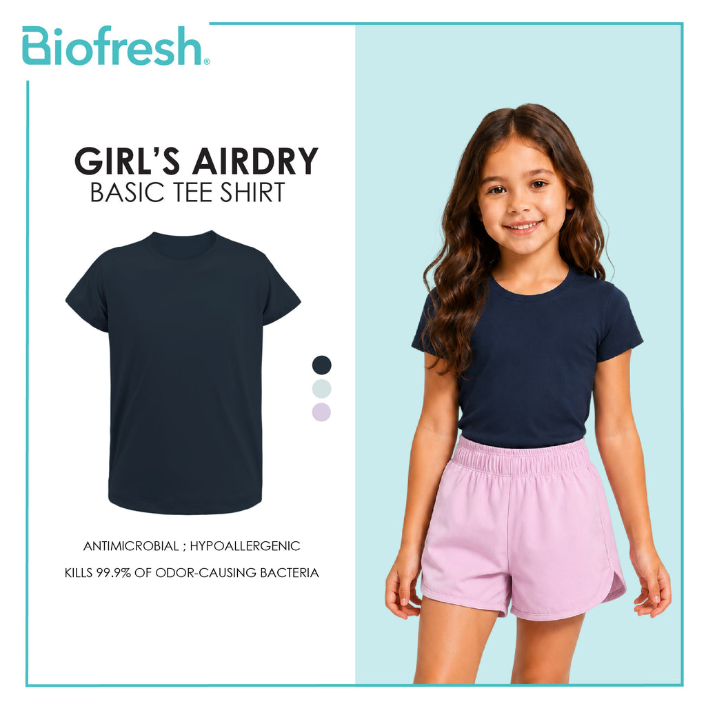 Biofresh Active Kids Girls AirDry Basic Tee Shirt 1 piece MUGSR611