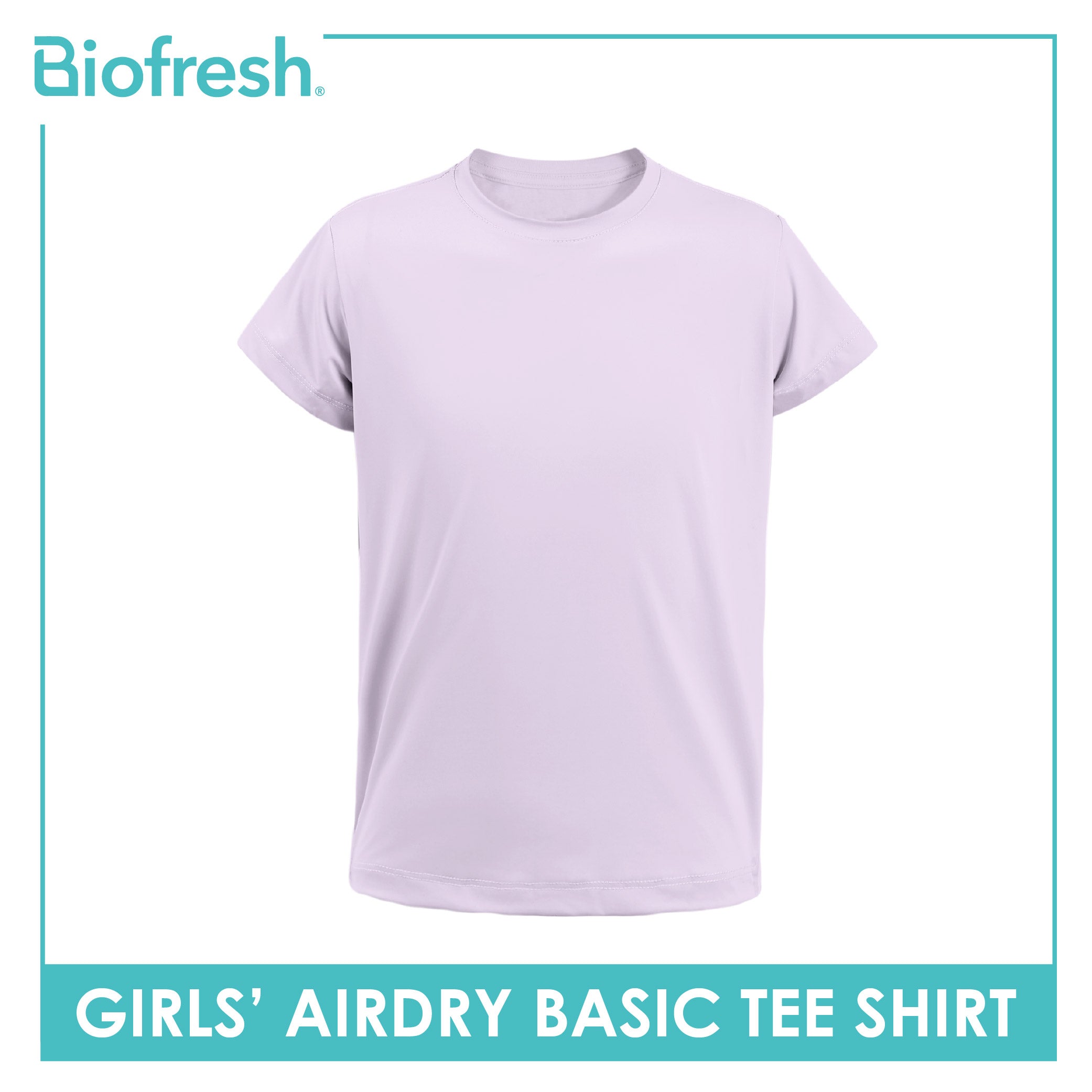 Biofresh Active Kids Girls AirDry Basic Tee Shirt 1 piece MUGSR611
