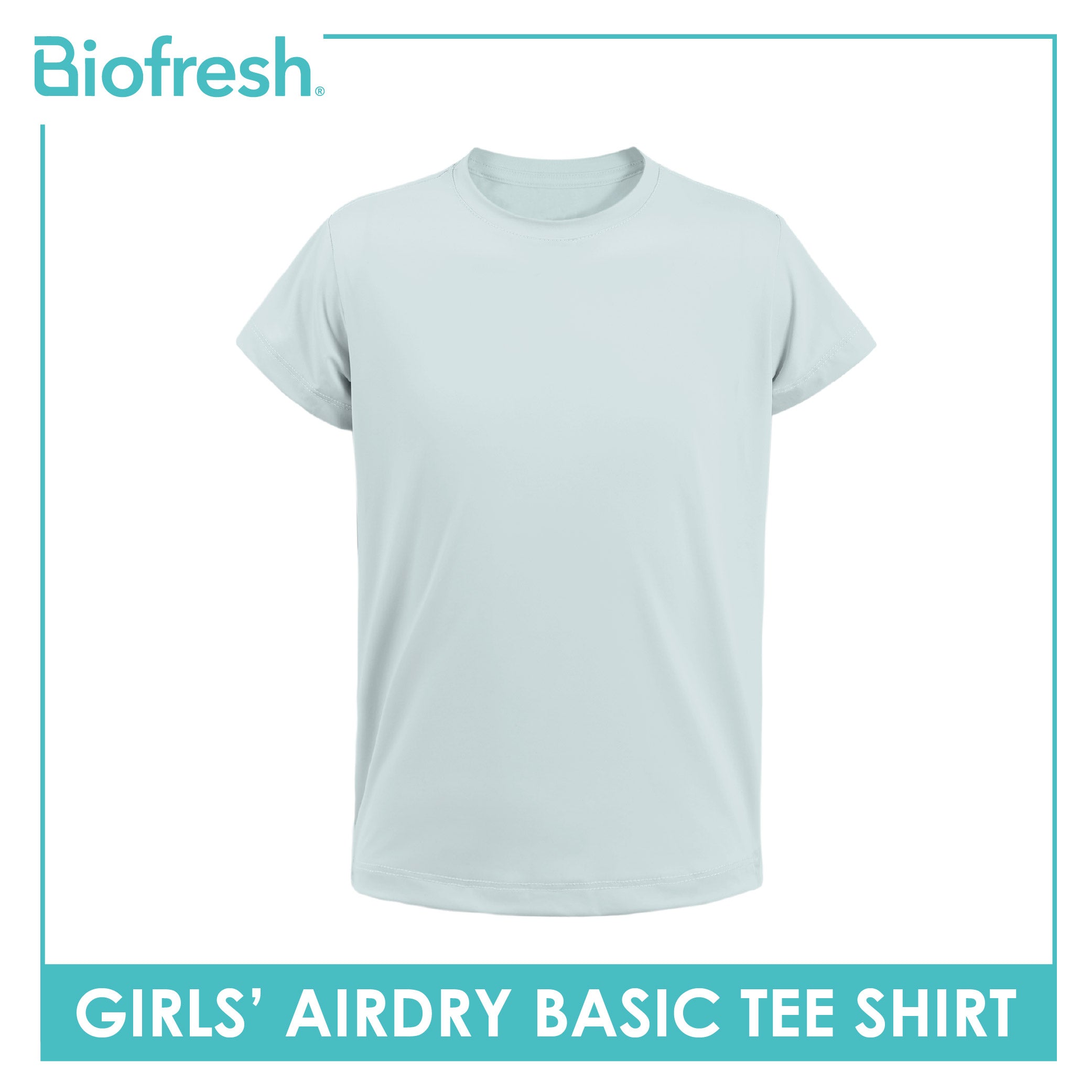 Biofresh Active Kids Girls AirDry Basic Tee Shirt 1 piece MUGSR611