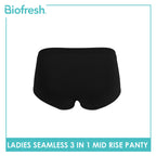 Biofresh Ladies' Antimicrobial Seamless Mid Rise Panty 3 pieces in a pack ULPSG621