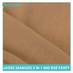 Biofresh Ladies' Antimicrobial Seamless Mid Rise Panty 3 pieces in a pack ULPSG621