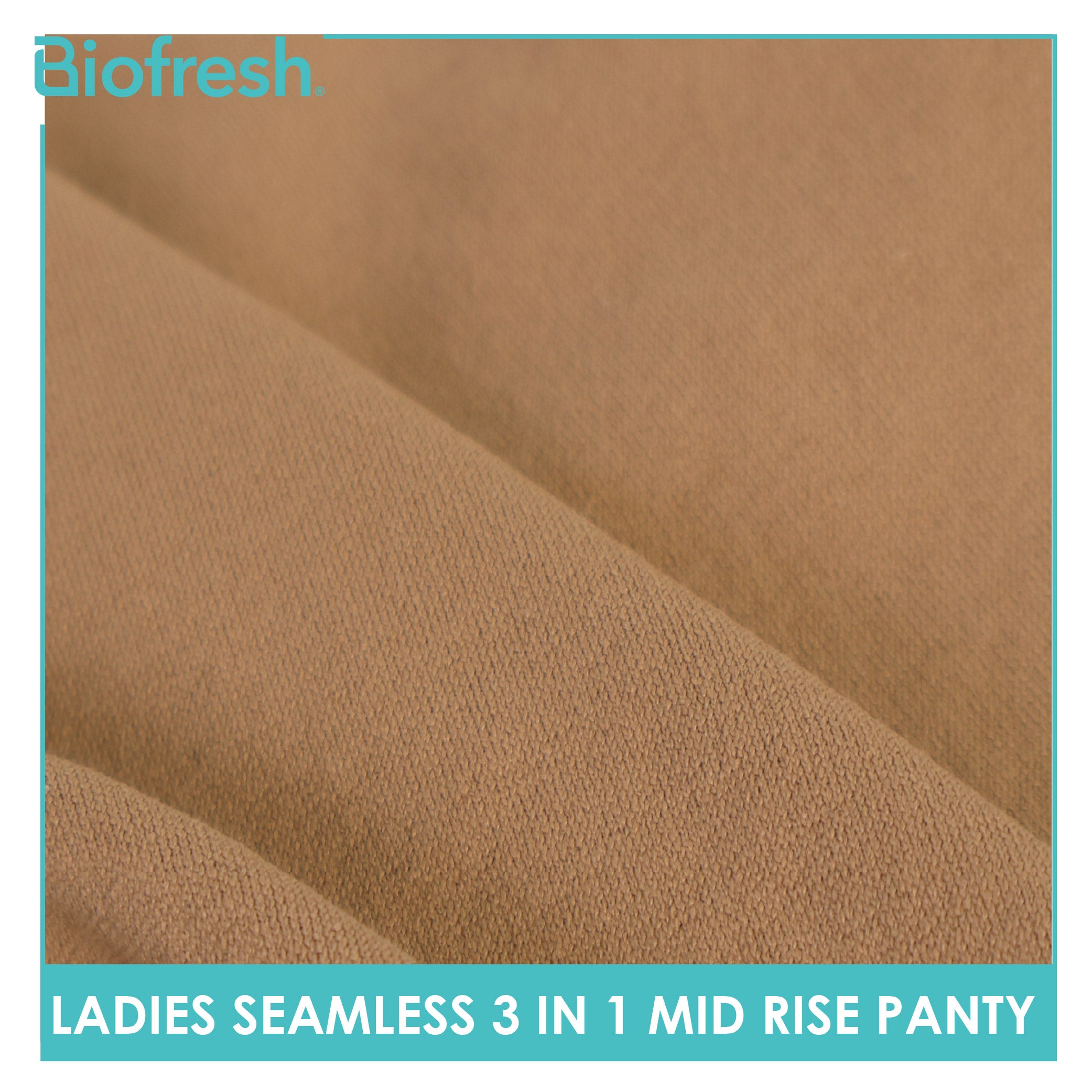 Biofresh Ladies' Antimicrobial Seamless Mid Rise Panty 3 pieces in a pack ULPSG621