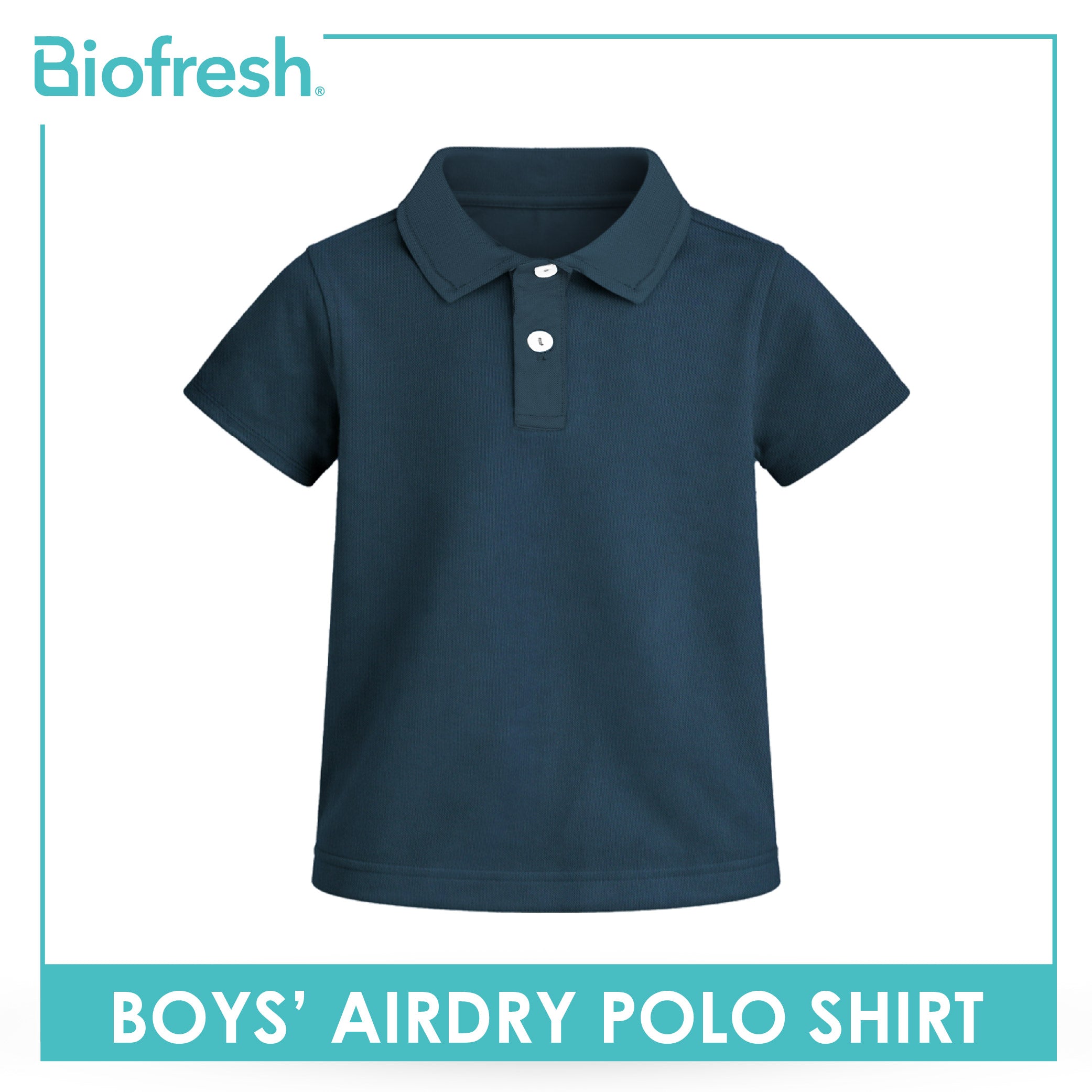 Biofresh Active Kids Boys AirDry Polo Shirt 1 piece MUBSP611