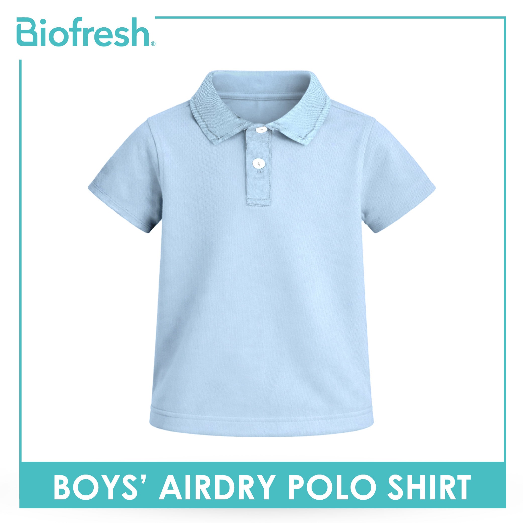 Biofresh Active Kids Boys AirDry Polo Shirt 1 piece MUBSP611