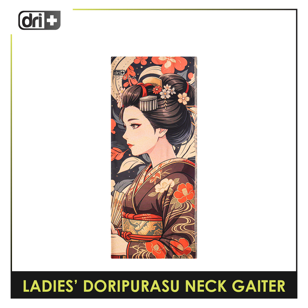 Dri Plus Ladies' Doripurasu Washable Multi-Functional Moisture Wicking Neck Gaiter 1 piece DULN611