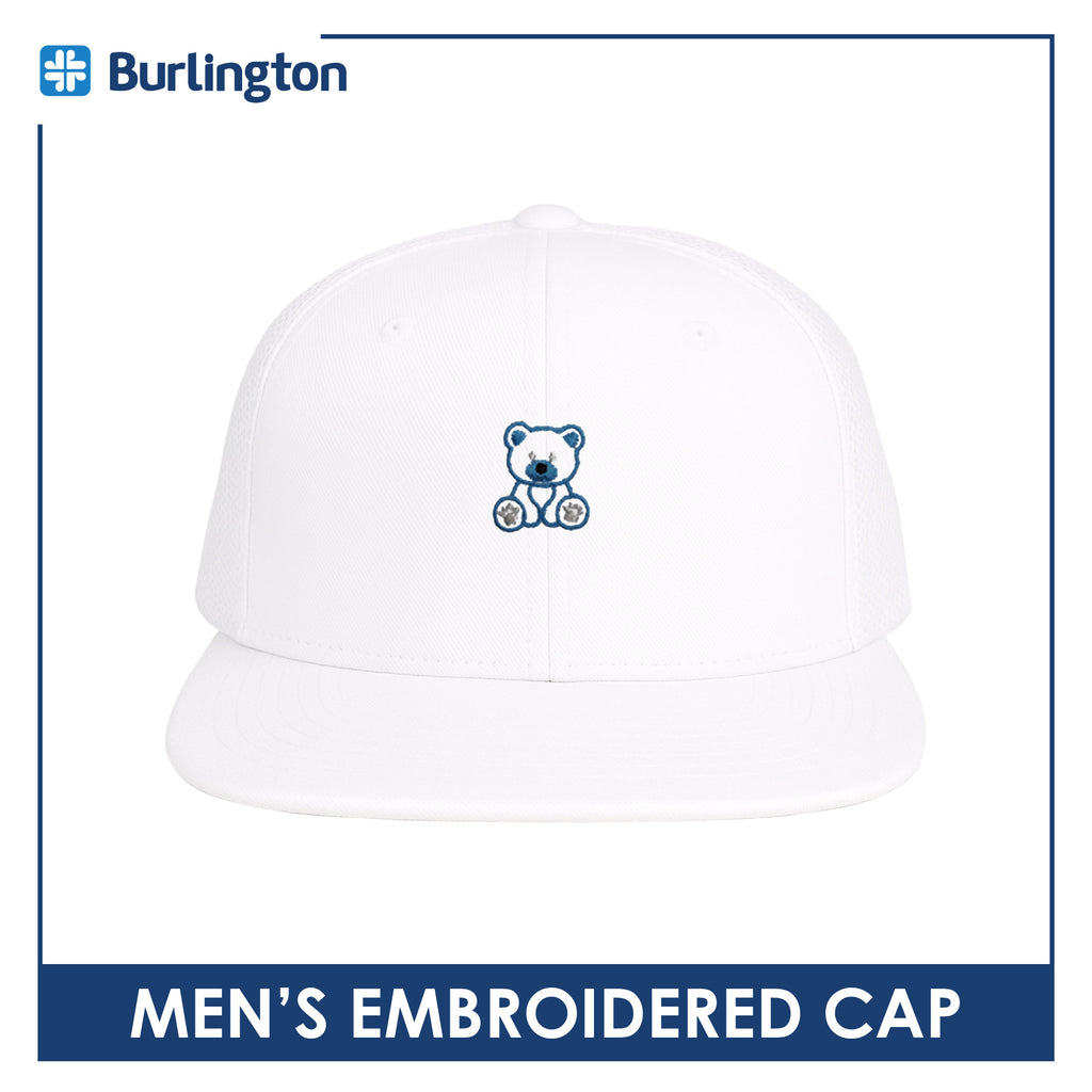 Burlington Men’s Embroidered Bearlington Collection Trucker Cap 1pc TBMECAP1