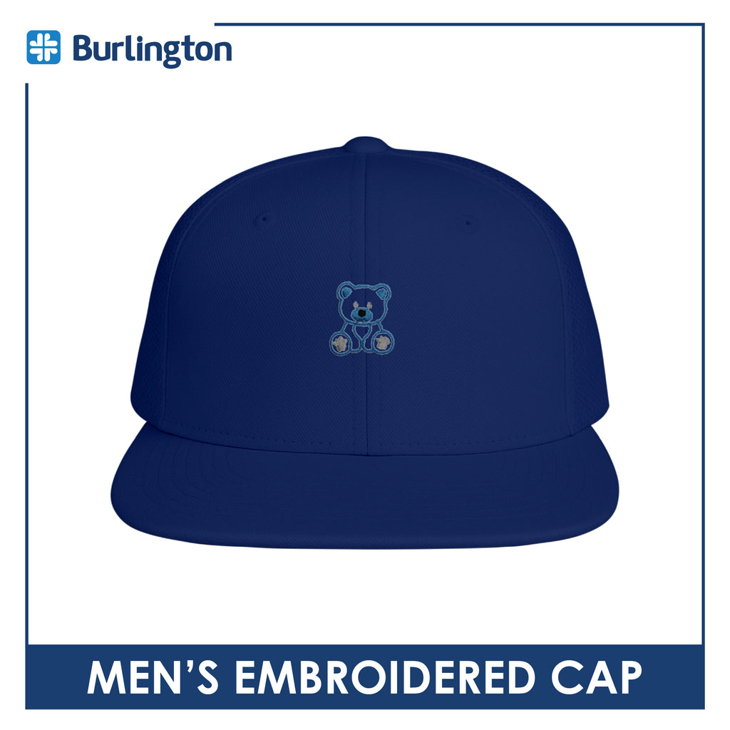 Burlington Men’s Embroidered Bearlington Collection Trucker Cap 1pc TBMECAP1