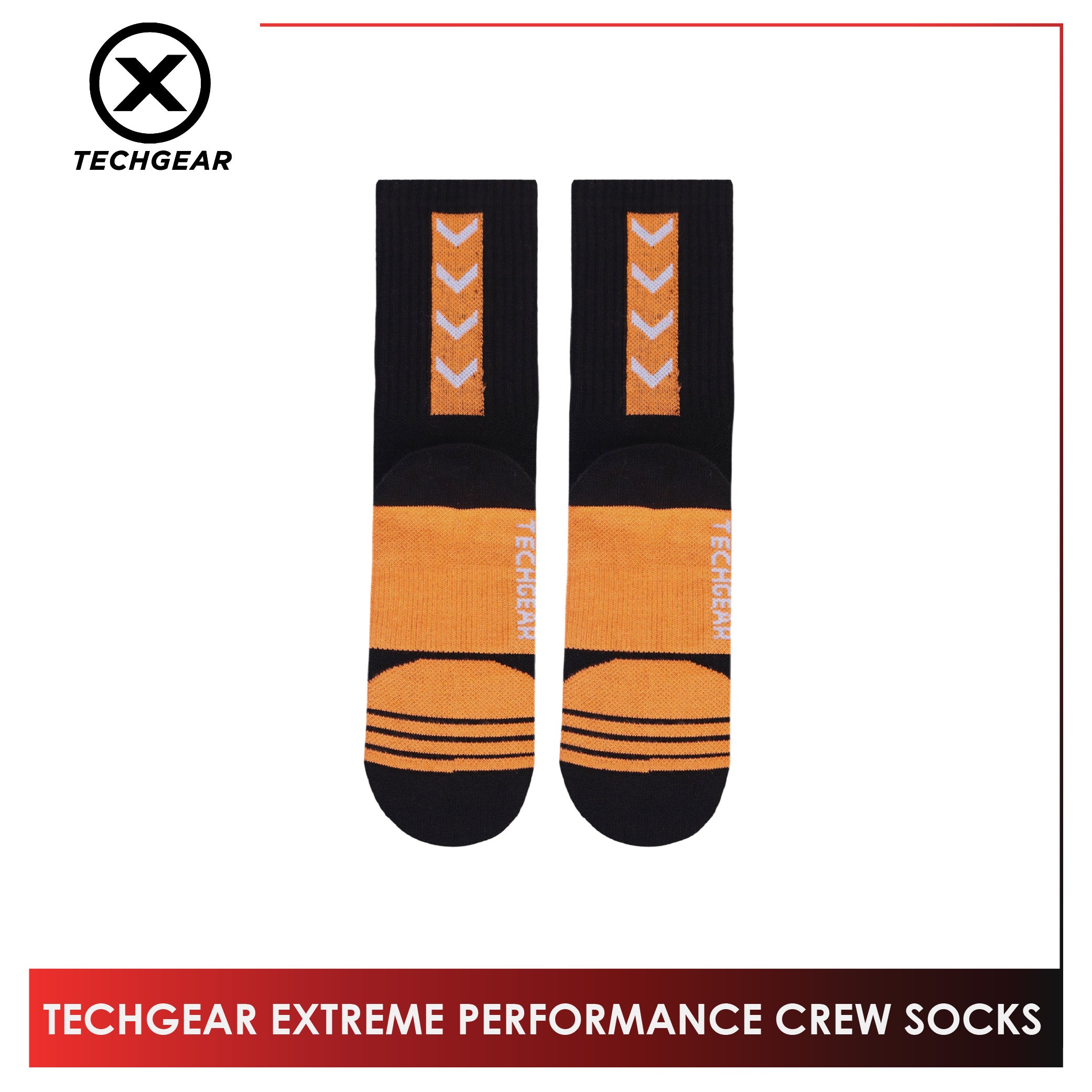 Burlington Men’s Techgear Extreme Performance Crew Socks 1 pair TGMX612