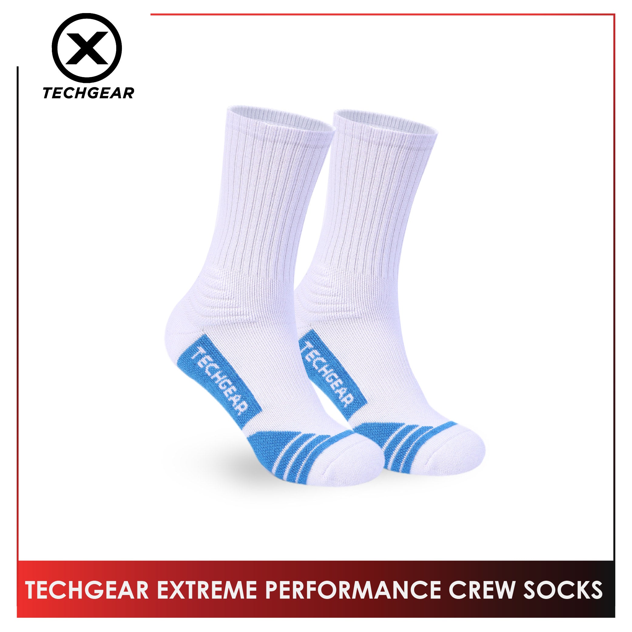Burlington Men’s Techgear Extreme Performance Crew Socks 1 pair TGMX612