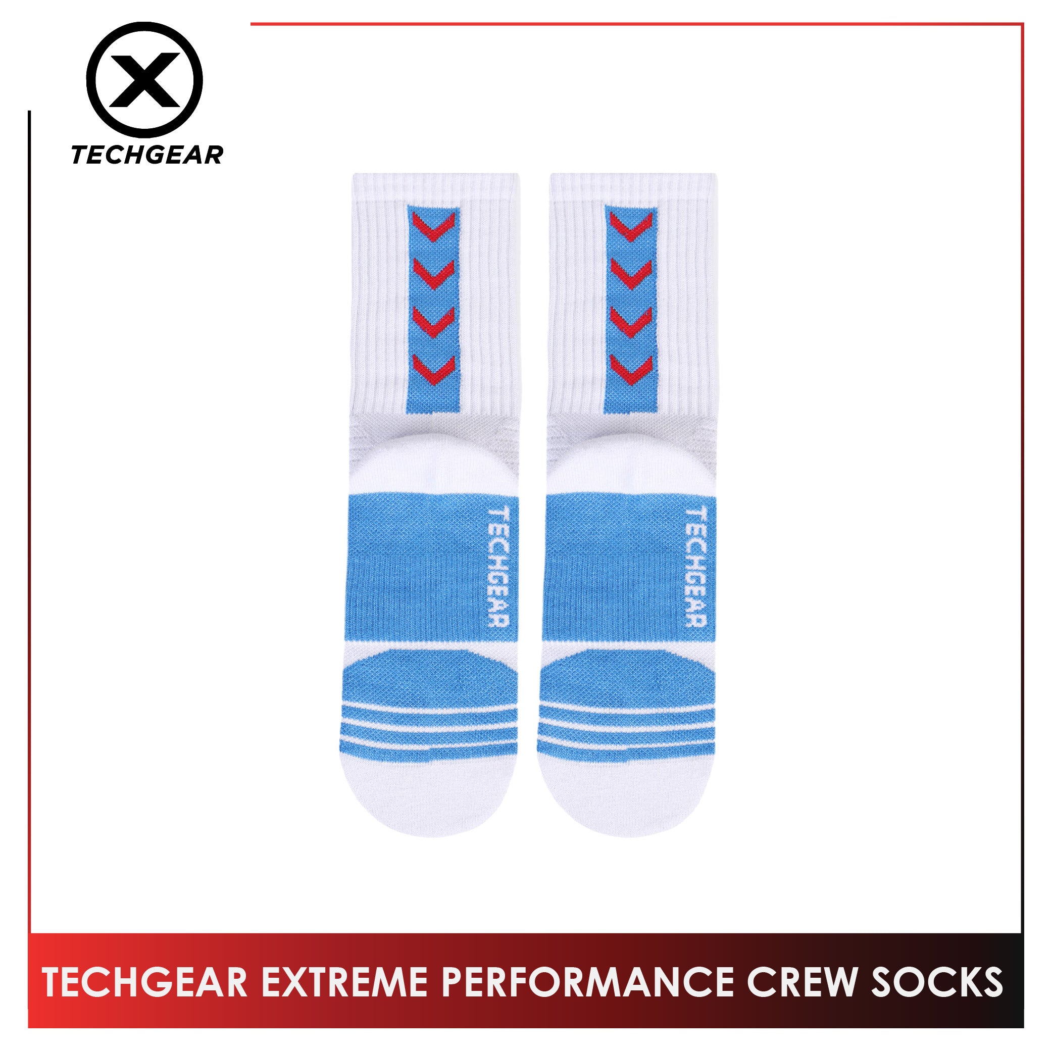 Burlington Men’s Techgear Extreme Performance Crew Socks 1 pair TGMX612