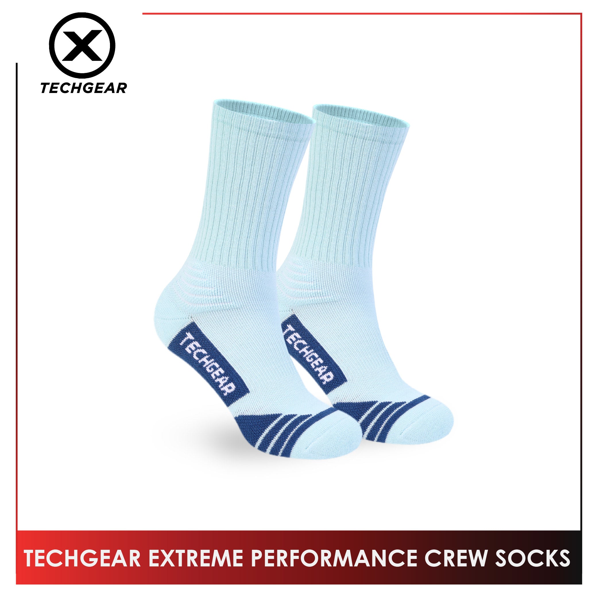 Burlington Men’s Techgear Extreme Performance Crew Socks 1 pair TGMX612