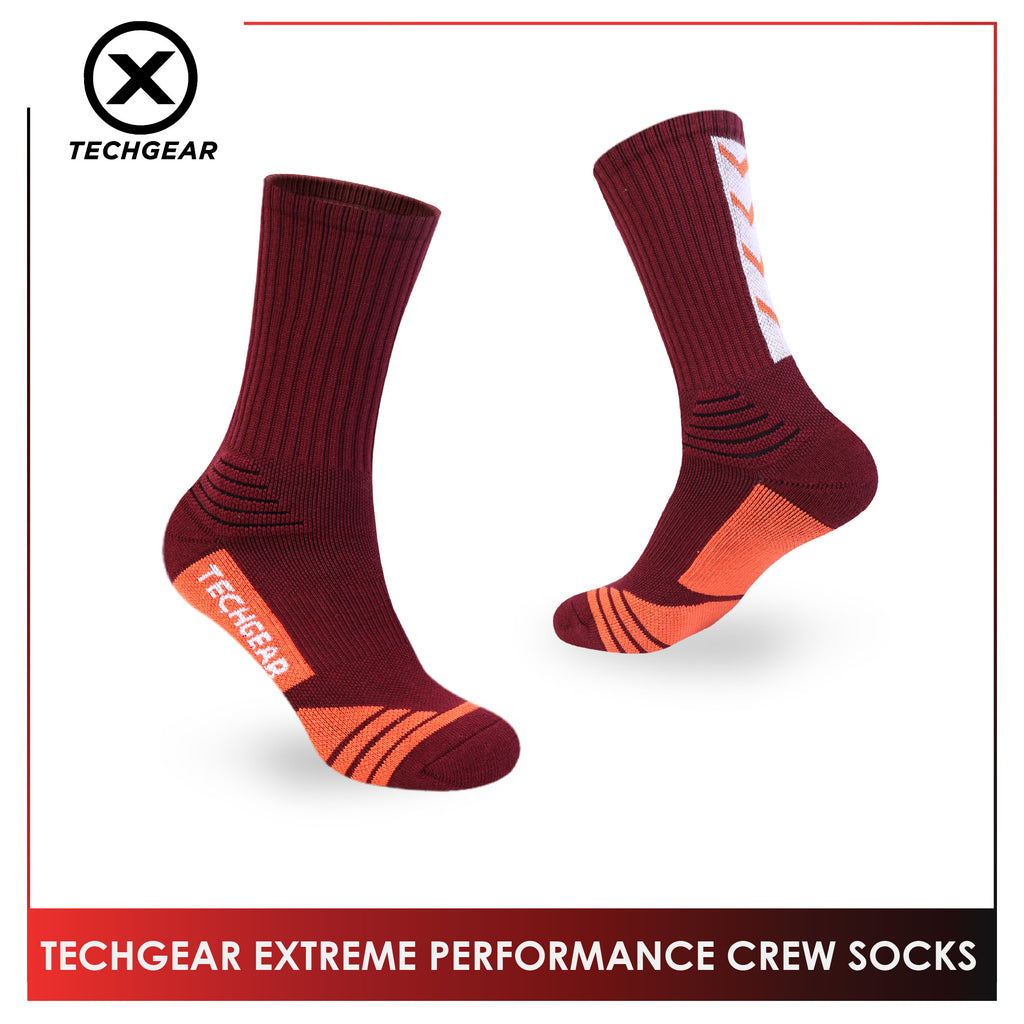 Burlington Men’s Techgear Extreme Performance Crew Socks 1 pair TGMX612