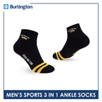 Burlington | Vintage Men’s Cotton Embroidered Thick Sports Ankle Socks 1 pair BMSEG611