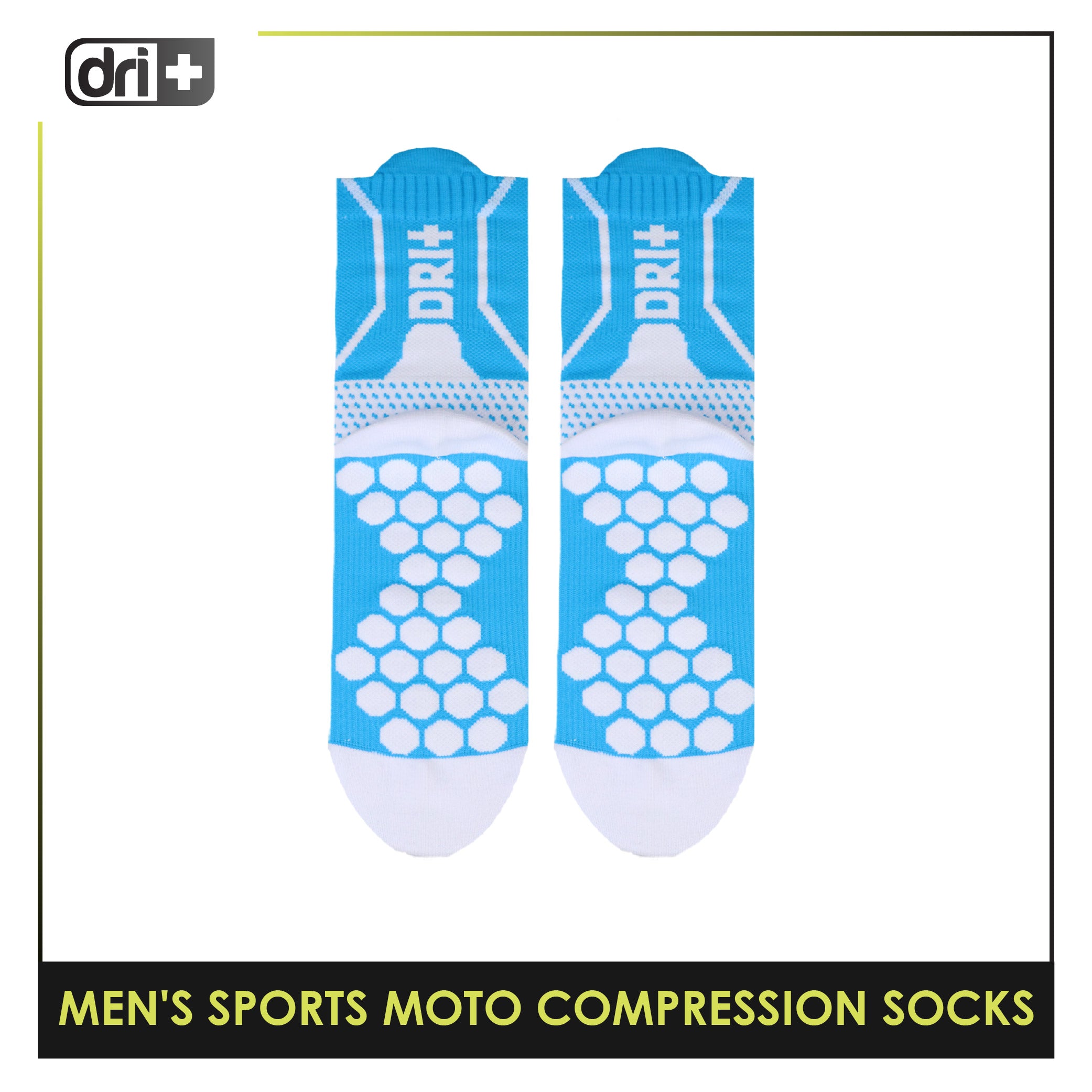 Dri plus Men’s Sports Moto Compression Socks 1 pair DMS631