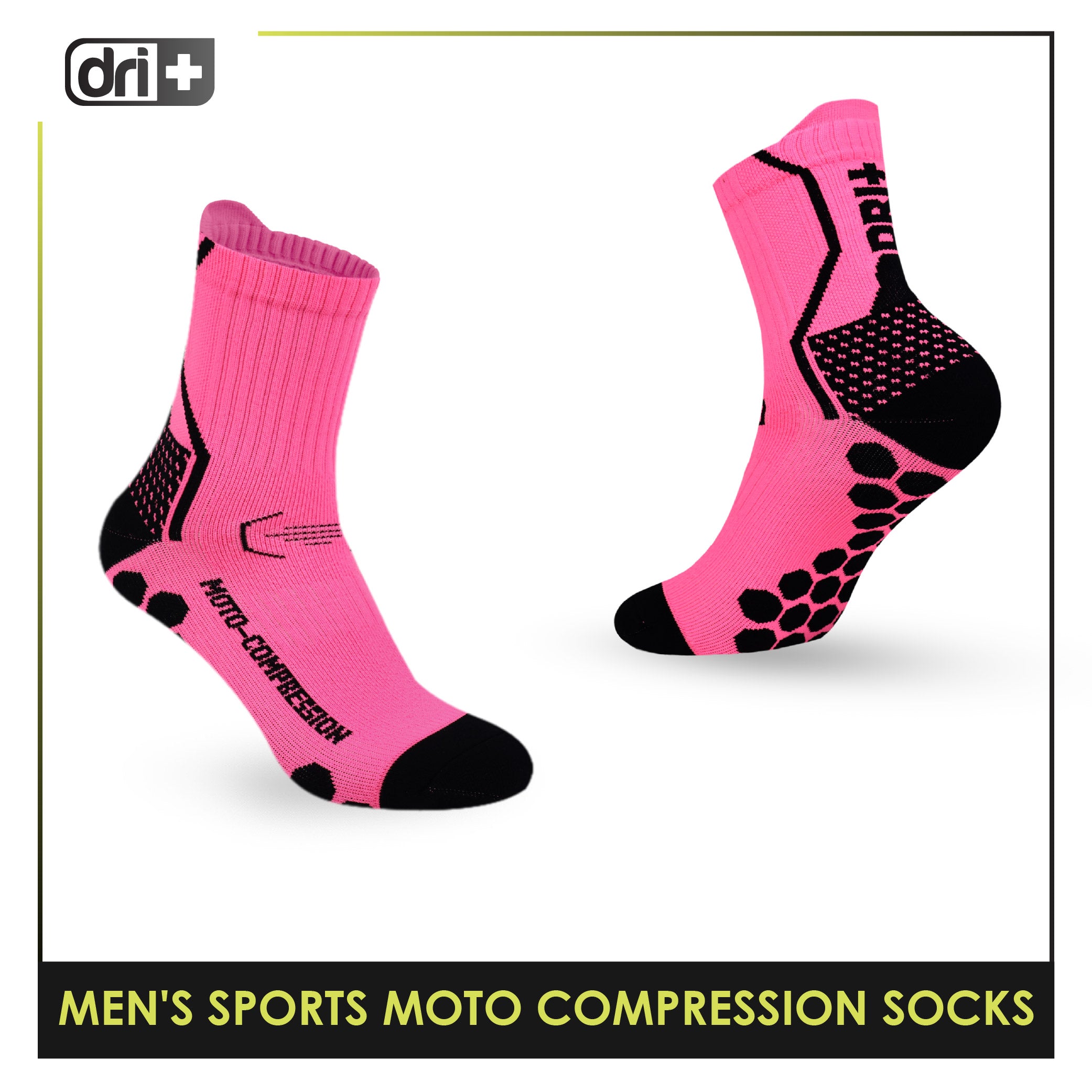 Dri plus Men’s Sports Moto Compression Socks 1 pair DMS631