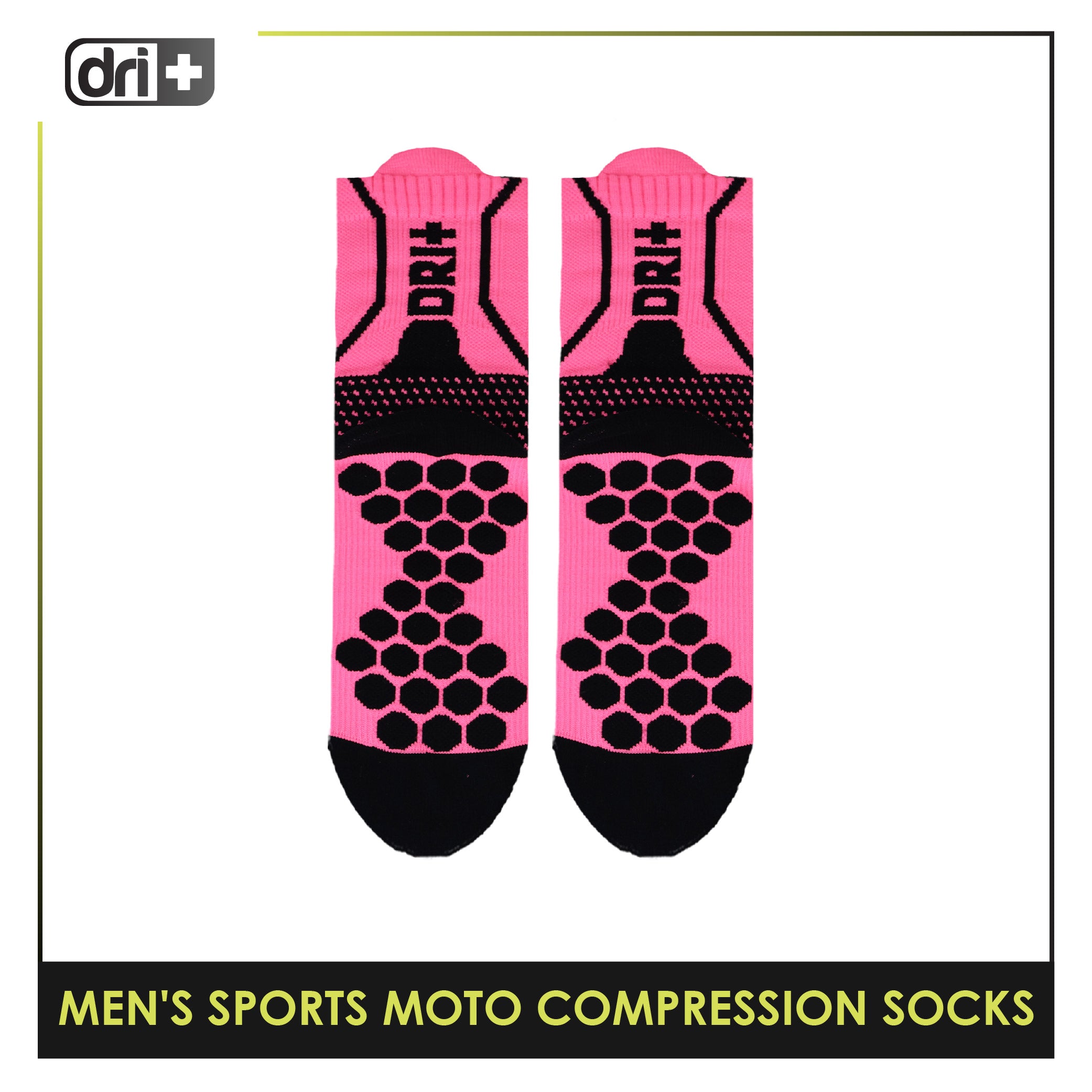 Dri plus Men’s Sports Moto Compression Socks 1 pair DMS631