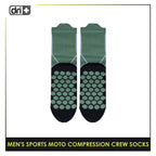 Dri plus Men’s Sports Moto Compression Crew Socks 1 pair DMS632