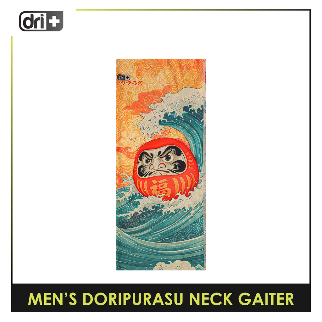Dri Plus Men's Doripurasu Washable Multi-Functional Moisture Wicking Neck Gaiter 1 piece DUMN611