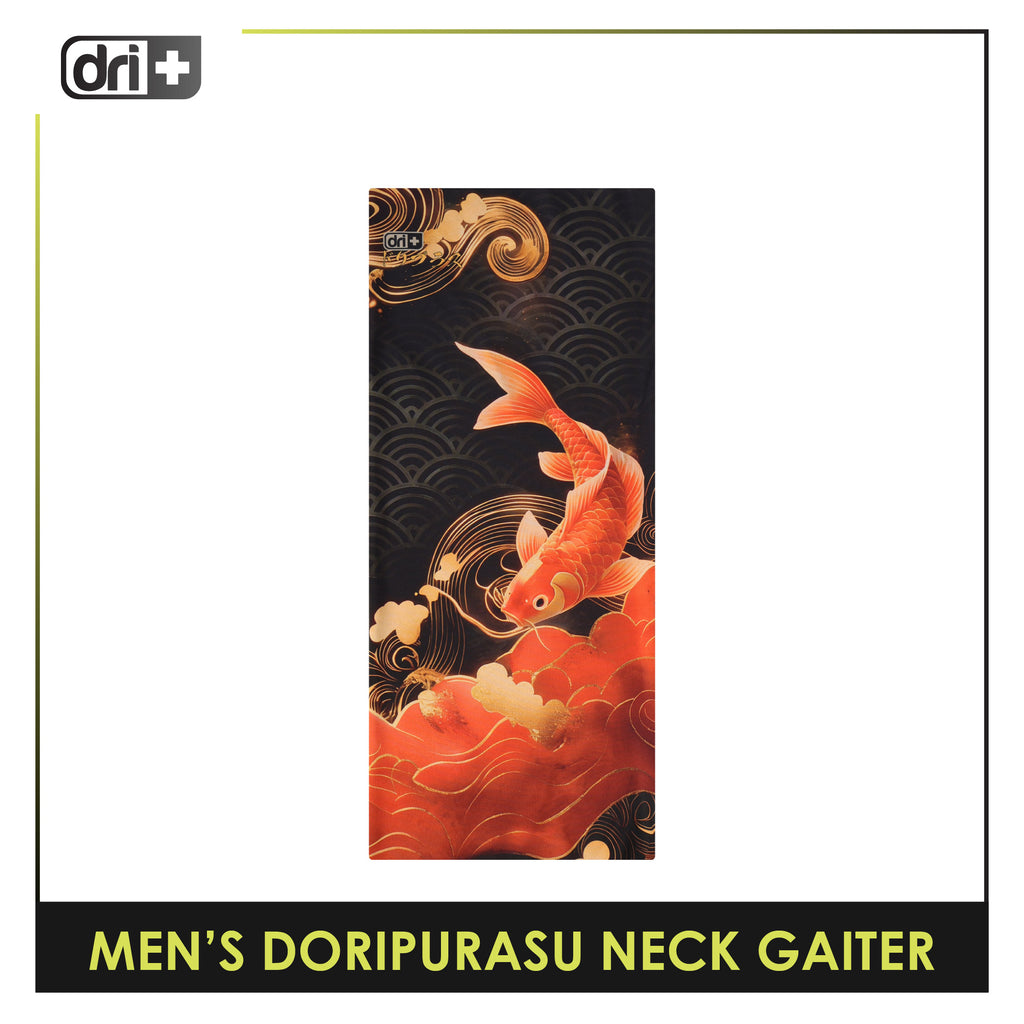 Dri Plus Men's Doripurasu Washable Multi-Functional Moisture Wicking Neck Gaiter 1 piece DUMN611