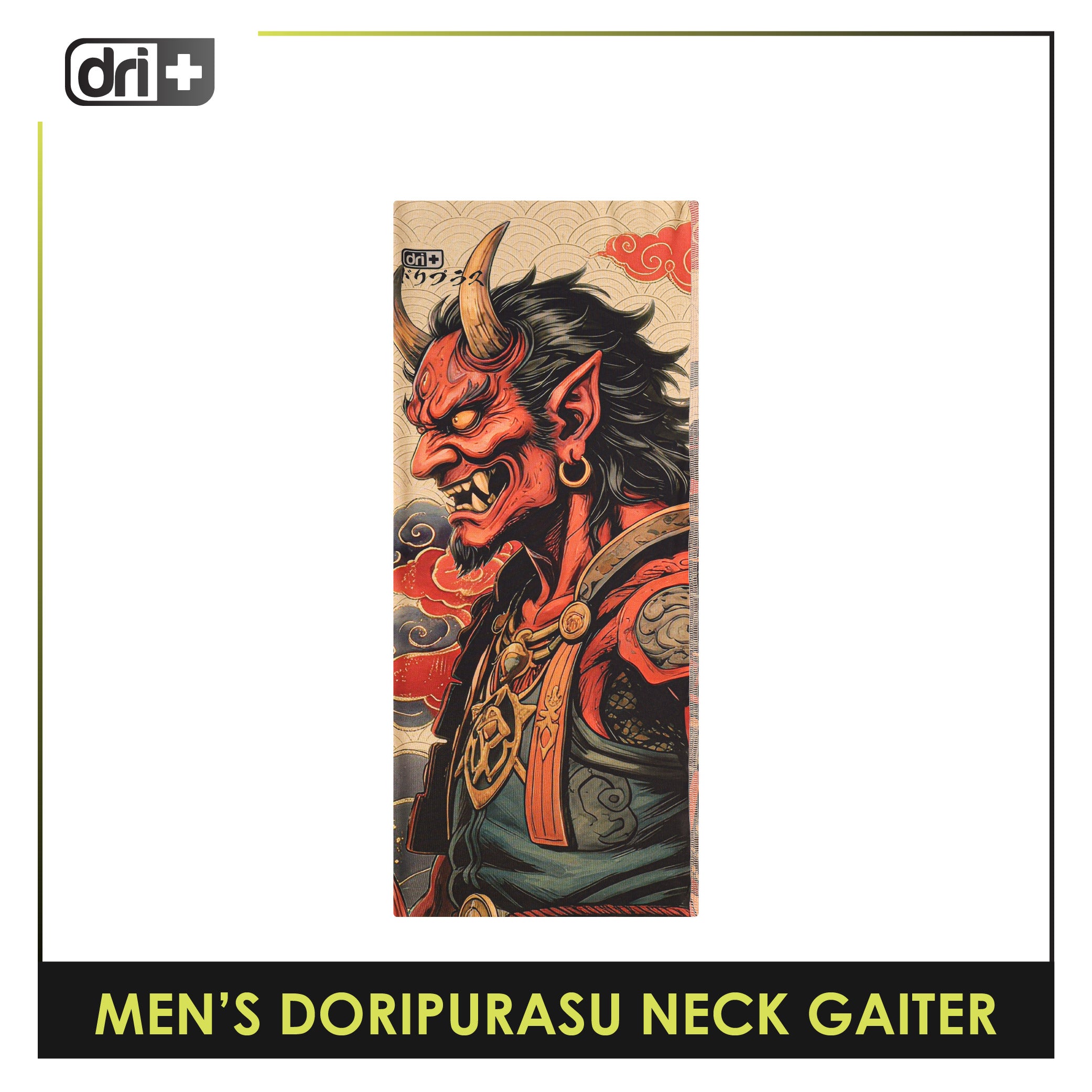 Dri Plus Men's Doripurasu Washable Multi-Functional Moisture Wicking Neck Gaiter 1 piece DUMN611