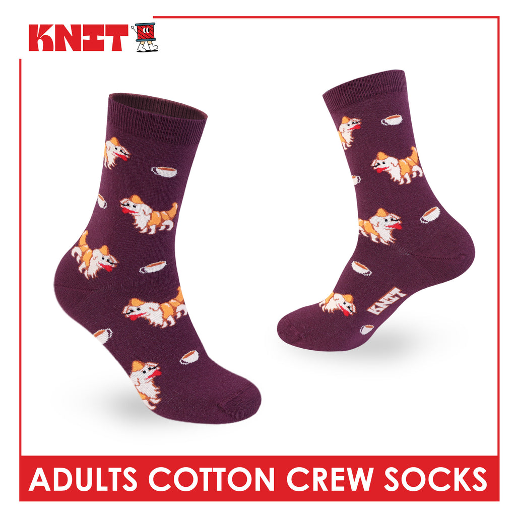 Knit Adults OVERRUNS Cotton Crew Socks 1 pair KMCCO1