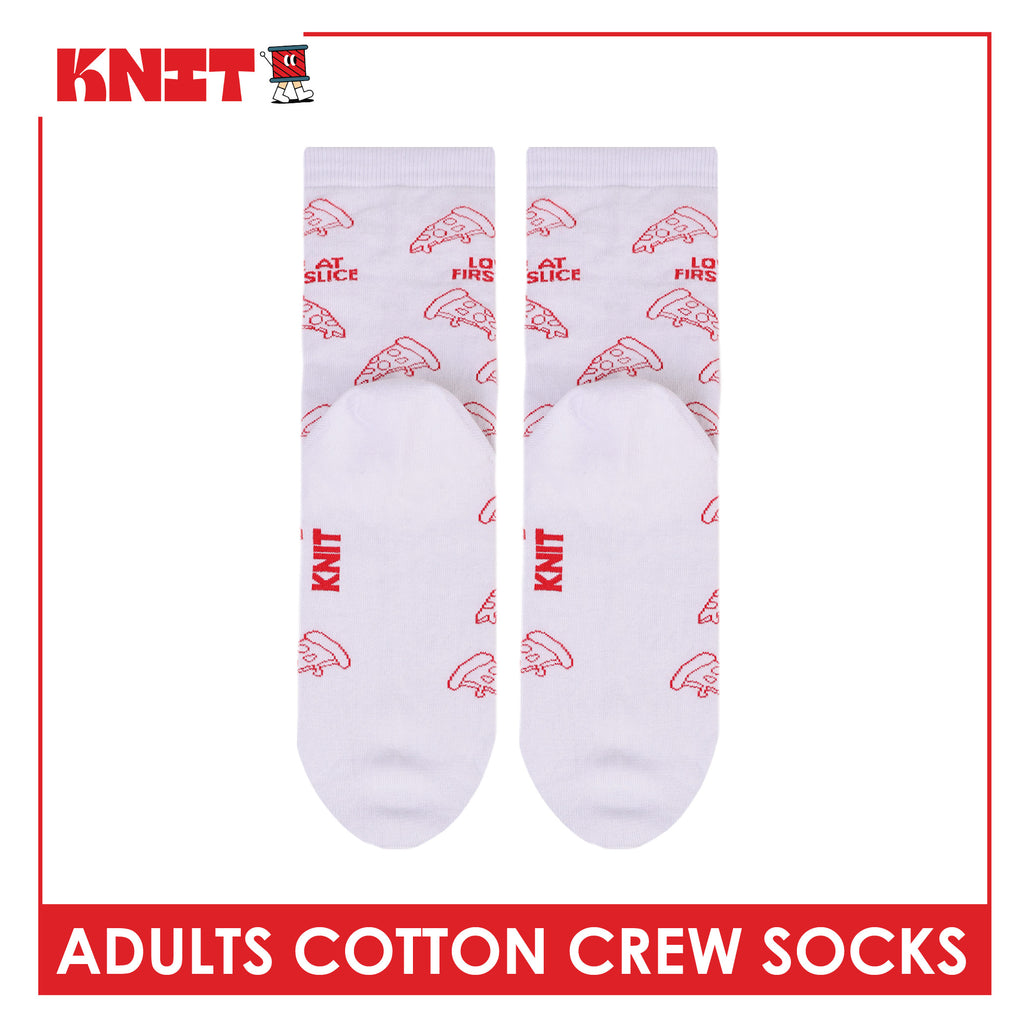 Knit Adults OVERRUNS Cotton Crew Socks 1 pair KMCCO1