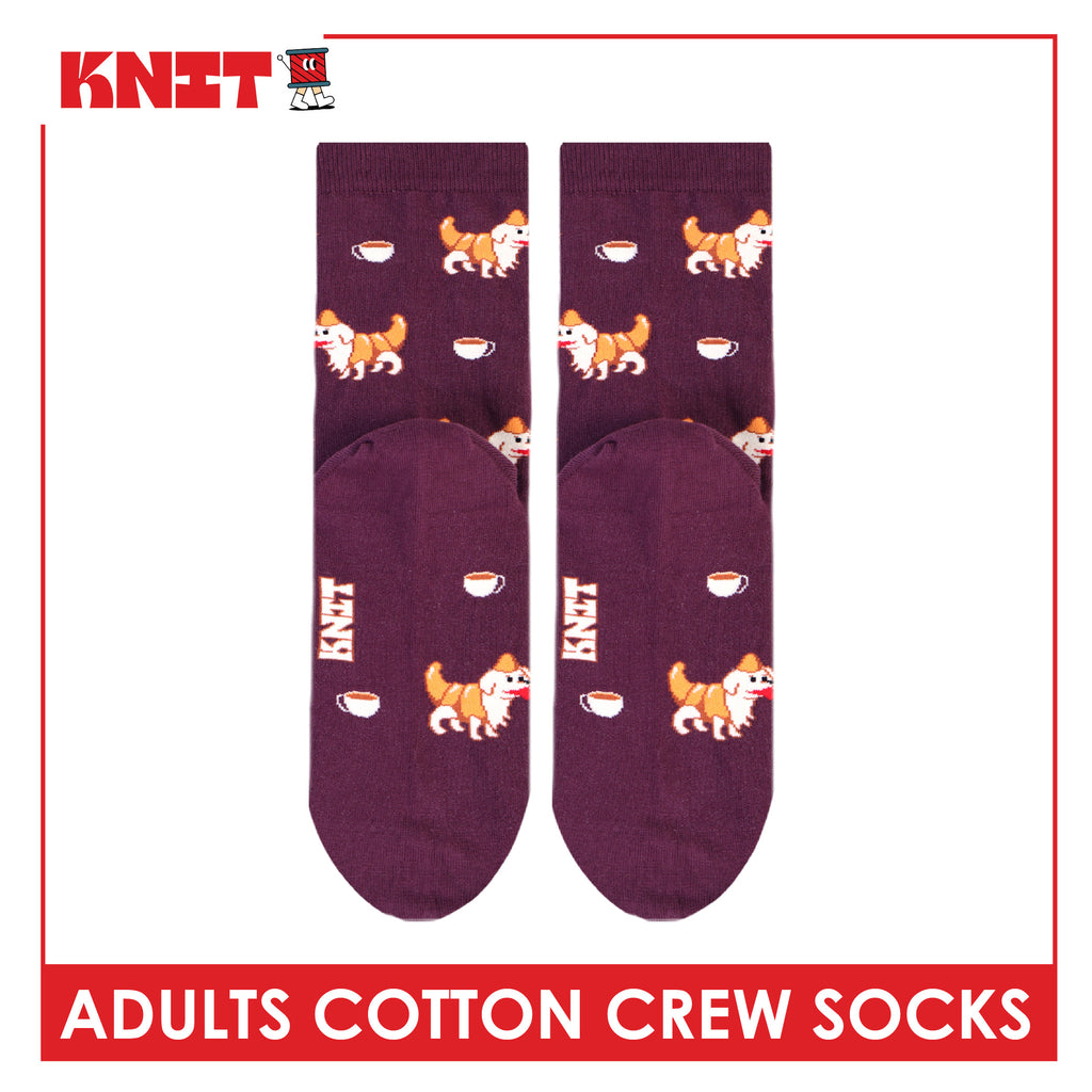 Knit Adults OVERRUNS Cotton Crew Socks 1 pair KMCCO1