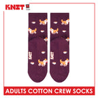 Knit Adults OVERRUNS Cotton Crew Socks 1 pair KMCCO1