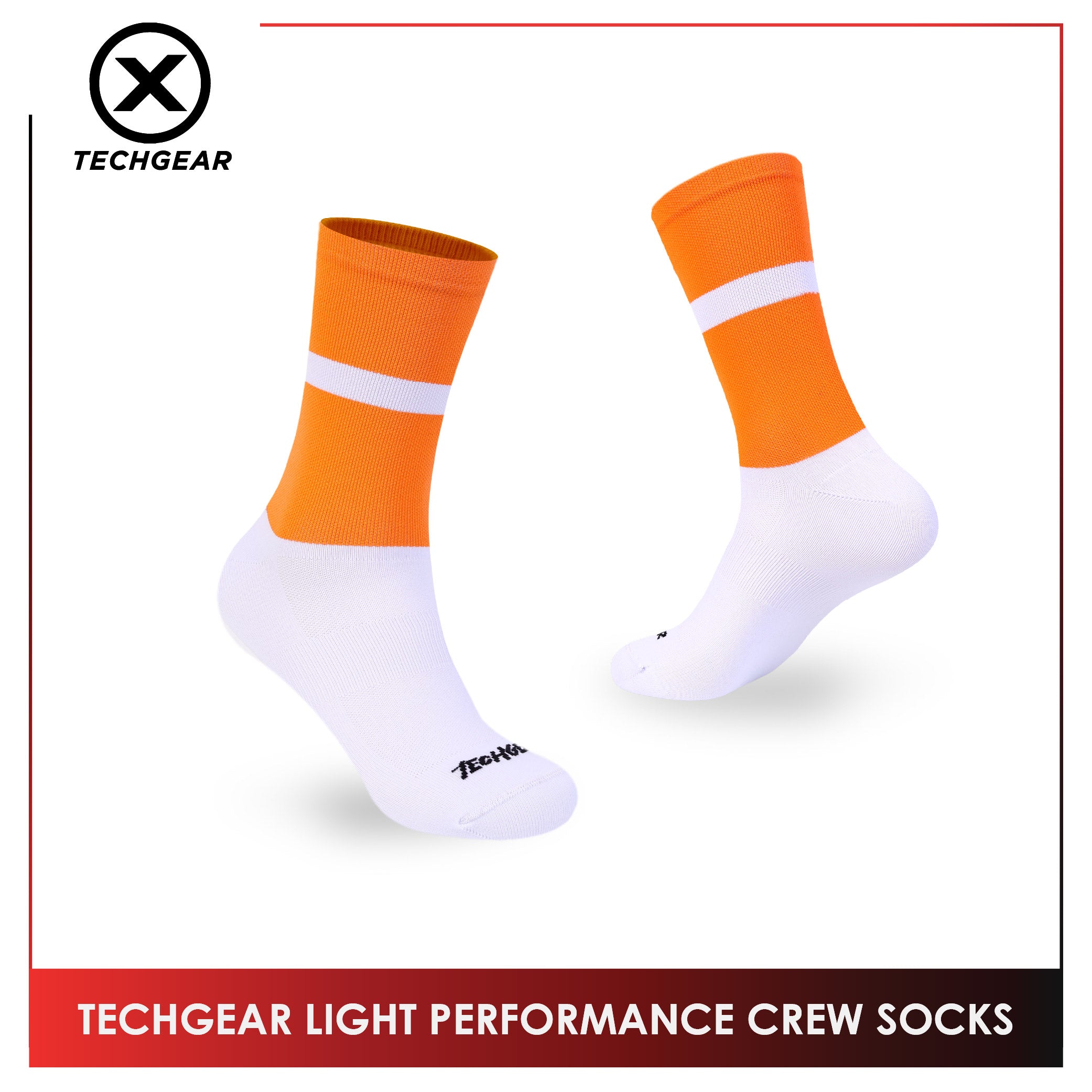 Burlington Men’s Techgear Light Performance Crew Socks 1 pair TGML611