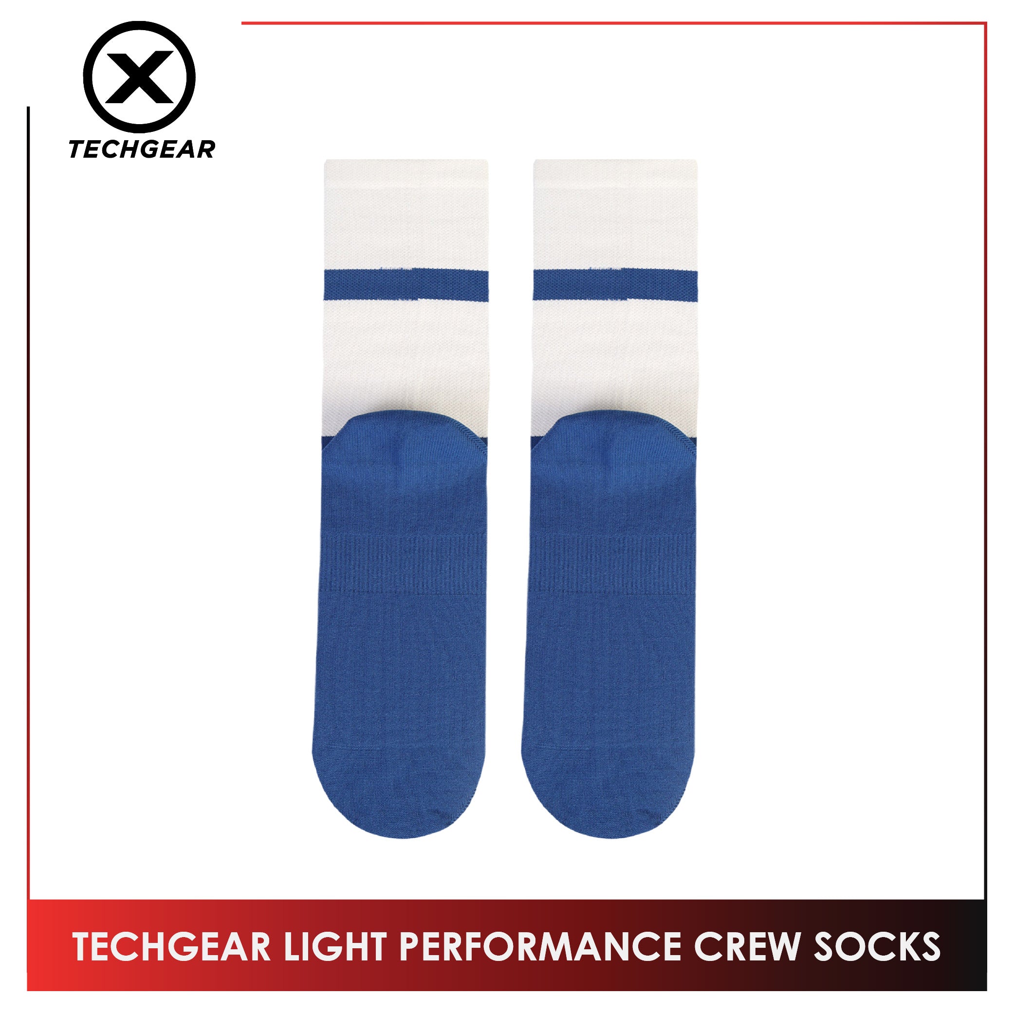 Burlington Men’s Techgear Light Performance Crew Socks 1 pair TGML611