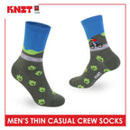 Knit Men's Cotton Thin Casual Crew Socks 1 pair KMC611