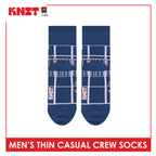 Knit Men's Cotton Thin Casual Crew Socks 1 pair KMC611