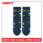 Knit Men's Cotton Thin Casual Crew Socks 1 pair KMC611
