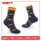 Knit Men's Cotton Thin Casual Crew Socks 1 pair KMC611