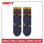 Knit Men's Cotton Thin Casual Crew Socks 1 pair KMC611