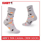 Knit Men's Cotton Thin Casual Crew Socks 1 pair KMC611