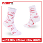 Knit Men's Cotton Thin Casual Crew Socks 1 pair KMC611