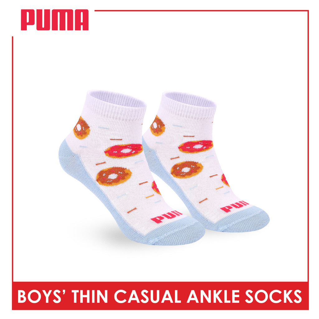 Puma Boys' Gripper Anti Slip Thin Casual Ankle Socks 1 pair PBCR612