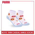 Puma Boys' Gripper Anti Slip Thin Casual Ankle Socks 1 pair PBCR612