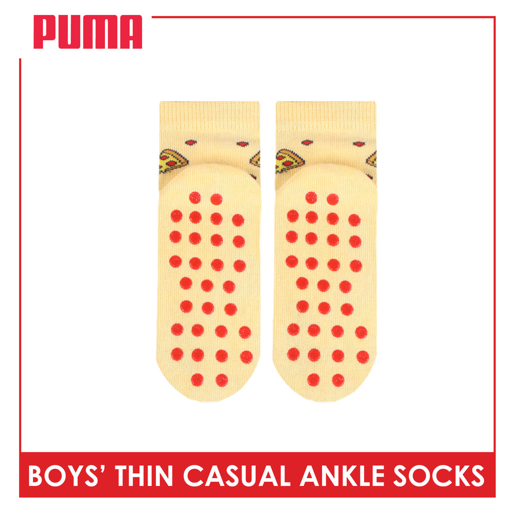 Puma Boys' Gripper Anti Slip Thin Casual Ankle Socks 1 pair PBCR612