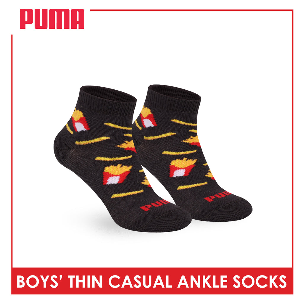 Puma Boys' Gripper Anti Slip Thin Casual Ankle Socks 1 pair PBCR612