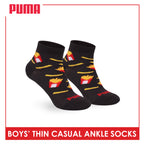 Puma Boys' Gripper Anti Slip Thin Casual Ankle Socks 1 pair PBCR612