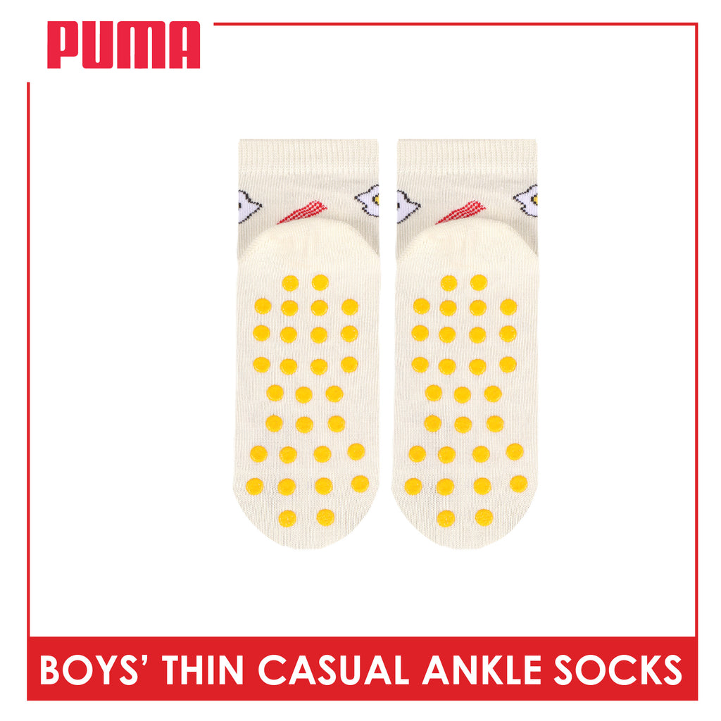 Puma Boys' Gripper Anti Slip Thin Casual Ankle Socks 1 pair PBCR612