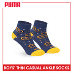 Puma Boys' Gripper Anti Slip Thin Casual Ankle Socks 1 pair PBCR612