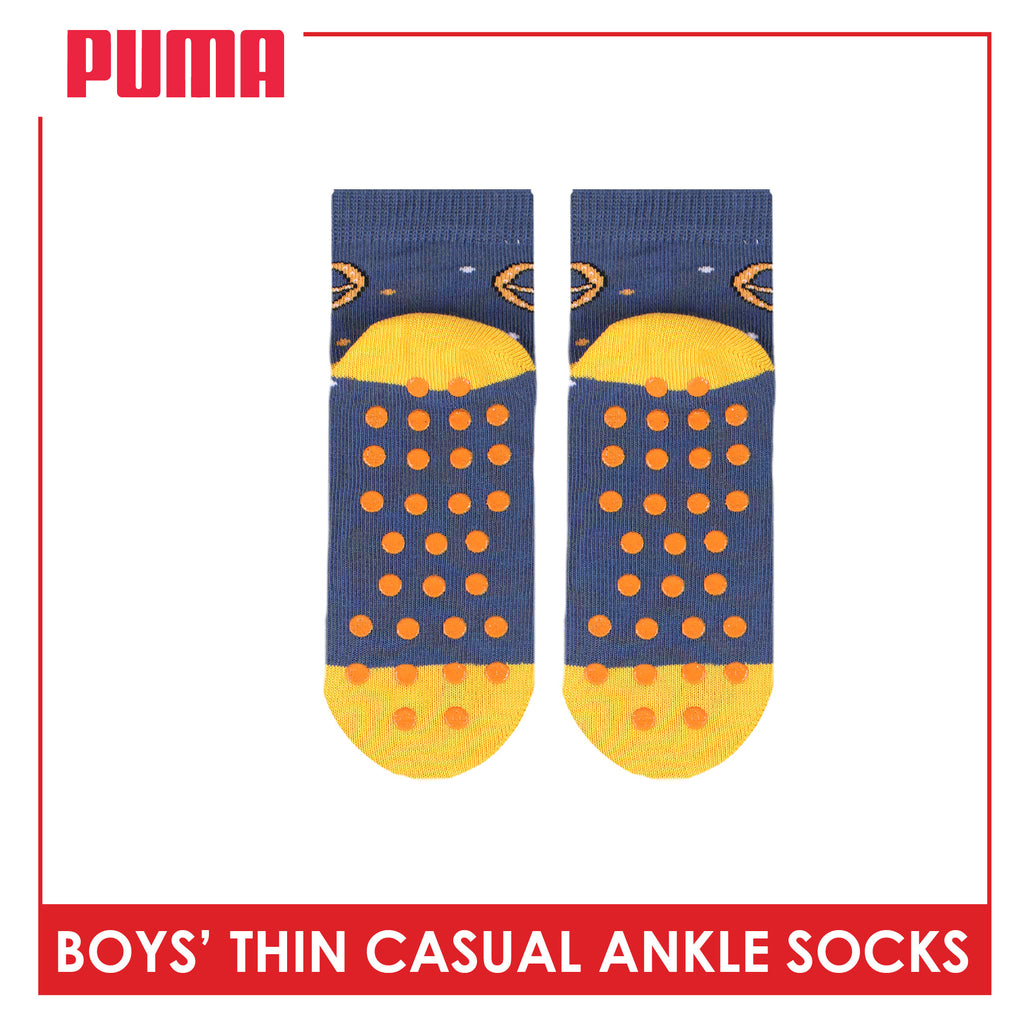 Puma Boys' Gripper Anti Slip Thin Casual Ankle Socks 1 pair PBCR612